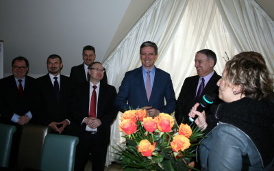 Wizyta Adama Jarubasa – kandydata PSL na&nbsp;Prezydenta RP, marszałka województwa świetokrzyskiego – w&nbsp;Gliwicach (07.04.2015r.)