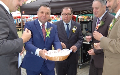 Gliwice 6 września 2015&nbsp;r. Minister Skarbu Państwa Cezary Gabryjączyk z&nbsp;wizytą na&nbsp;Dożynkach Miejskich w&nbsp;Gliwicach