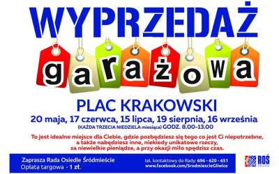 „Wyprzedaż garażowa” 20 maja 2018r.