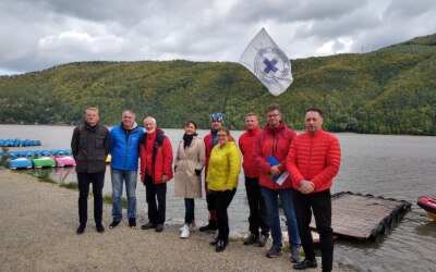 Komisji Sportu, Turystyki i&nbsp;Rekreacji w&nbsp;Stanicy Beskidzkiego WOPR w&nbsp;Międzybrodziu Bialskim 24.09.2021r.