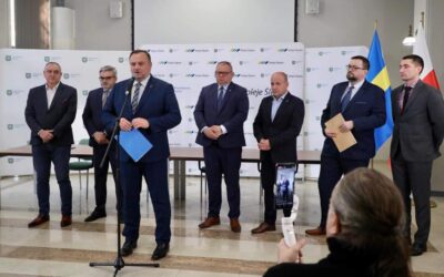 Podpisanie umowy Koleje Śląskie – Lotnisko Pyrzowice 24.11.2023r.